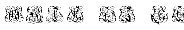 Hard to Read Monograms font preview